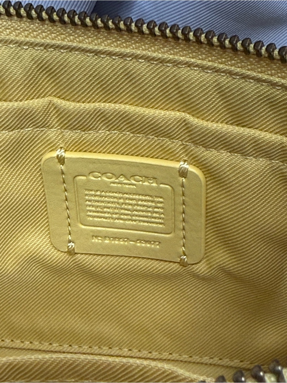 (new+tag) Coach large wristlet nolita 19 sunflower yellow fit iPhone Pro Max - Picture 6 of 12